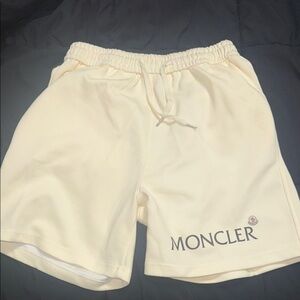Moncler Off-White Athletic Shorts
